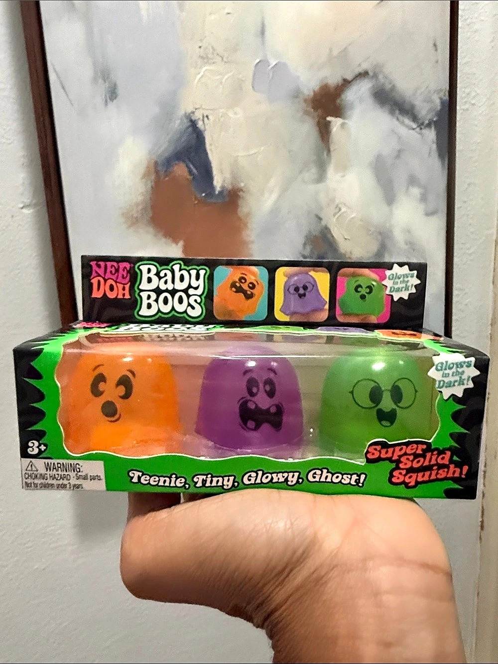 Nee Doh Baby Boos 3-Piece Squish Toy Set NWT